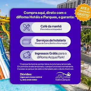 Diroma Thermas Direto Com O Grupo Diroma Com Acesso Ao Acqua Park E Cafe Da Manha Caldas Novas